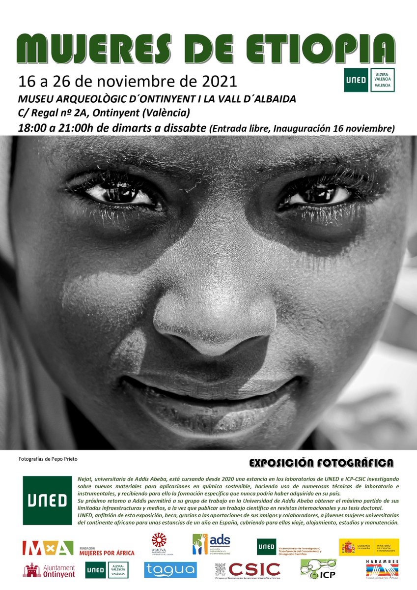 ajOntinyent's tweet photo. 📸 #ExposicióFotogràfica Del 16 al 26 de novembre vos esperem al MAOVA de 18h a 21h a l'exposició fotogràfica "Mujeres de Etiopía" https://t.co/VAQIudPkG8