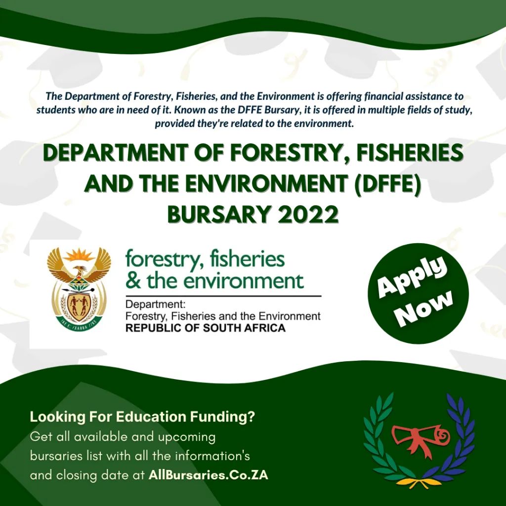 focusisfuture's tweet photo. ATTENTION: BURSARY OPPORTUNITY❗
The Department of Forestry, Fisheries, and the Environment is offering financial assistance to students who need it. 
Learn more &amp; how to apply at https://t.co/Gx5StHjtuA
Application Deadline: 26 November 2021
Apply now❗ https://t.co/TTFyVcK17u