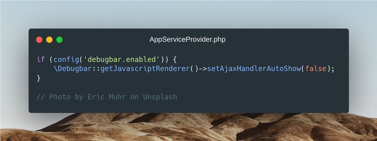 nuernberger_me's tweet image. 💡You want to debug a specific request and have periodic ajax requests that autoselect the latest request.

With this one-liner, you can tell #LaravelDebugbar to keep the selected request 🔥