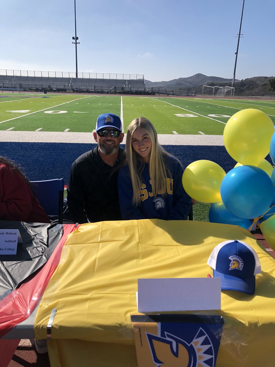 ScottRelph999's tweet photo. SIGNED!!!…Officially an SJSU Spartan after National Letter of Intent day! So proud of you @RelphAvery for everything you already are and everything I know you will be! Looking forward to your future!!
@SanJoseStateSB 
@CoachLettyO 
#NLISigningDay https://t.co/1s6t66tc3J