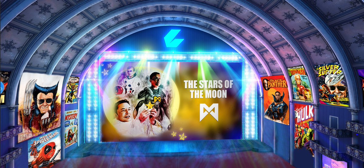 CEEK's tweet photo. 🌐 #Metaverse 
🎥 Movies 
🪙 #NFTs
A few of many things to be seen in this sneak peak of what’s to come in the #Mogul Theatre 🎭 by #CEEK &amp; @mogulofficial_ https://t.co/tqqbhXPEIi
