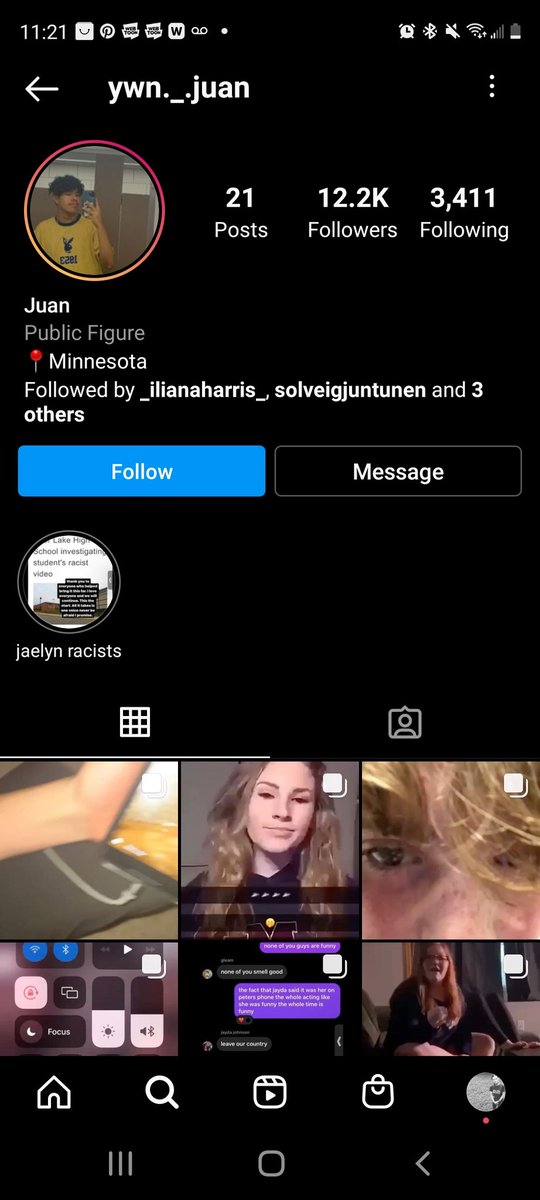 luverocarmen's tweet photo. @iloveallmyfans And please check out this account that posts other students from prior lake who exhibited similiar racist behavior. This isn't a new thing and usually gets blown over quick. Jaelyn is one of the firsts in awhile to genuinely receive consequences. https://t.co/czRMkiKgeL
