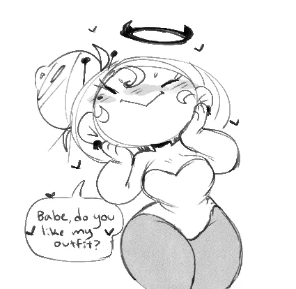 she's wearing it for her bf 
