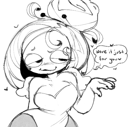 she's wearing it for her bf 