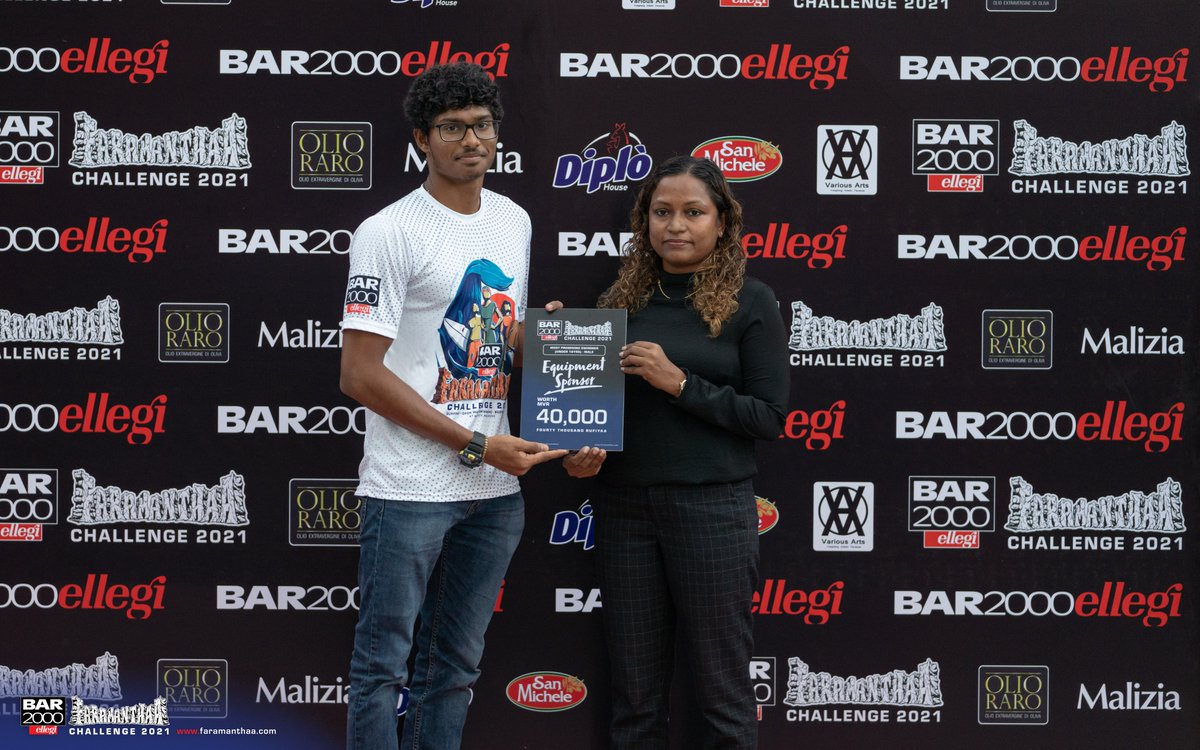 faramanthaa's tweet photo. Congratulations to the most promising participants of Bar2000 Faramanthaa Challenge 2021 who won MVR 40,000 worth of sponsorship which can be used for their sports career.

#bar2000faramanthaachallenge2021 #Bar2000mv #FaramanthaaMoments #Faramanthaa2021 #Bar2000 #SalhiCoffeeEh https://t.co/D2kuuRoaRJ