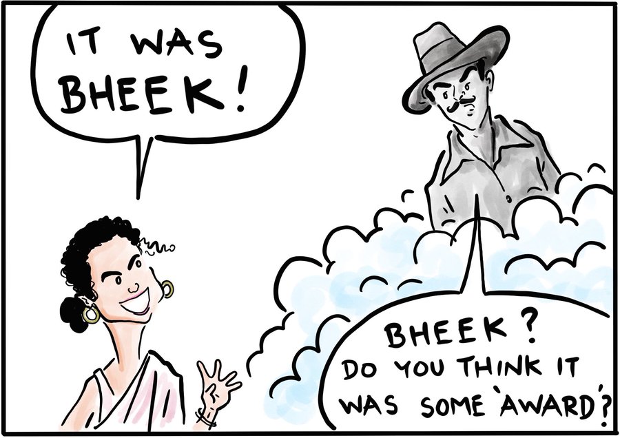 Churchill's fakir led India's 'bheek movement', and Bhagat Singh has a  question for Kangana