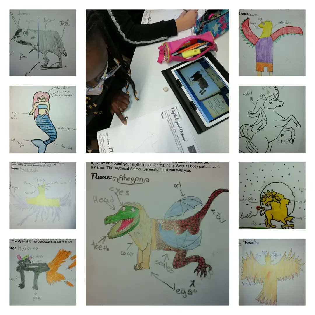 These are some of  the Mythological animals ad comic strips the students have drawn.
#MythsEnglishChallenge #Laberintodemitos #Aprendemosjuntos