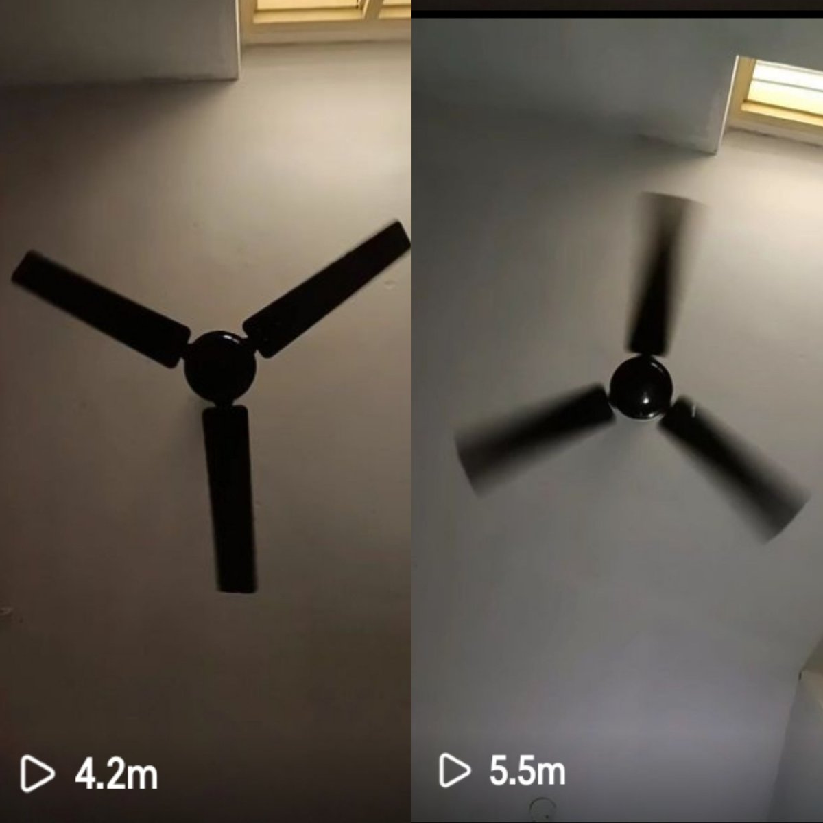 Dharmin__p's tweet photo. Ceiling fan ka slit scan videos pe millions me views aa rahe hai aur insta artist sare algorithm laga kr abhi bhi soch me hai ki unki videos me views kyun nahi aate... 
Gajab audience hai🤣 #reelsinstagram https://t.co/WK0sgLtsoG
