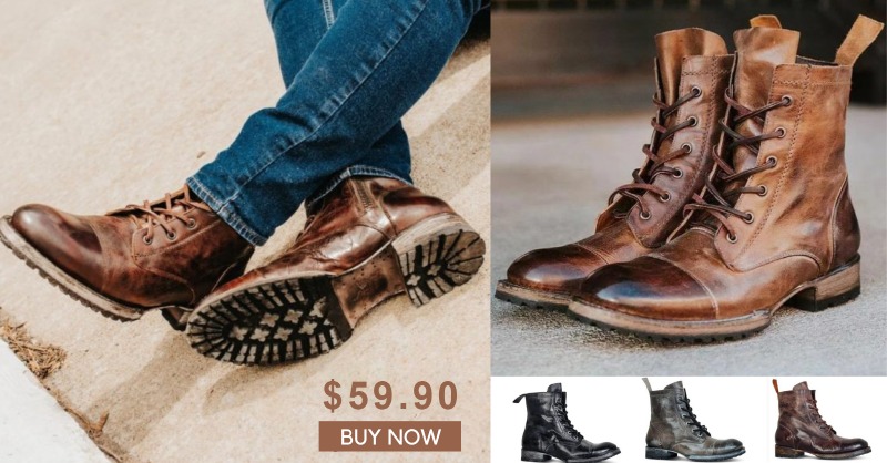 ootdmw's tweet photo. Shop men’s retro boots online. First order get 5% off! Size from 38 to 49. Shop now!