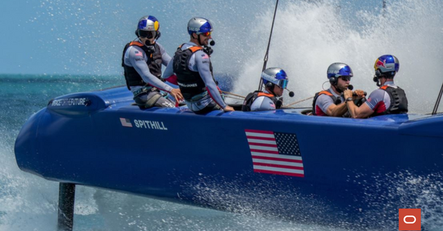 cindymlin's tweet photo. .@OracleCIoud #Infrastructure helps @SailGP teams optimize performance and give fans a thrilling new experience https://t.co/xXac6bqqzw https://t.co/8ucEkOPwzY