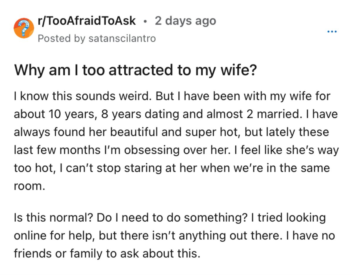 OneShotRPG's tweet image. Heterosexuals literally think it's weird to be attracted to their partners.