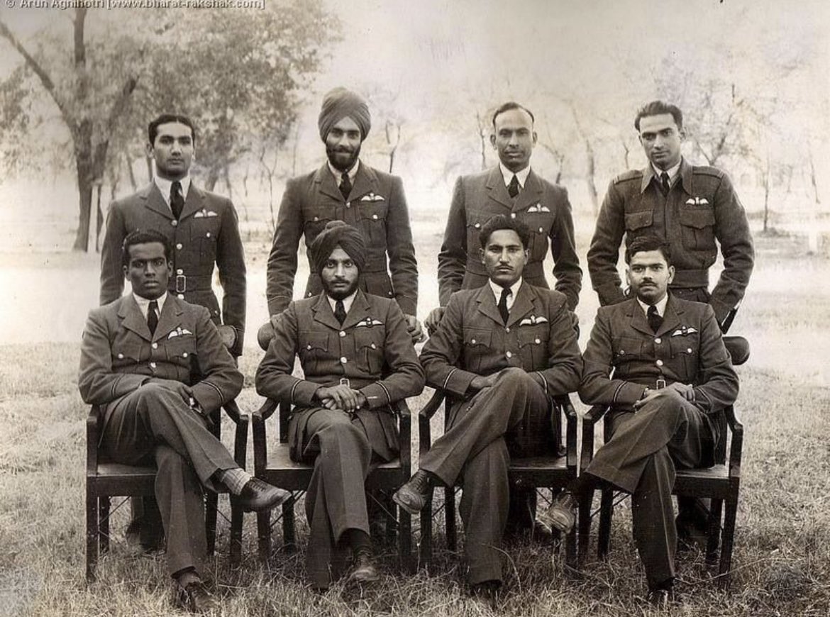 JamelCarly's tweet photo. Different men, with different beliefs, banding together for a greater cause. Muslim, Hindu and Sikh Spitfire pilots of WWII #unity  🤲🏿 https://t.co/NILzH3YGKd