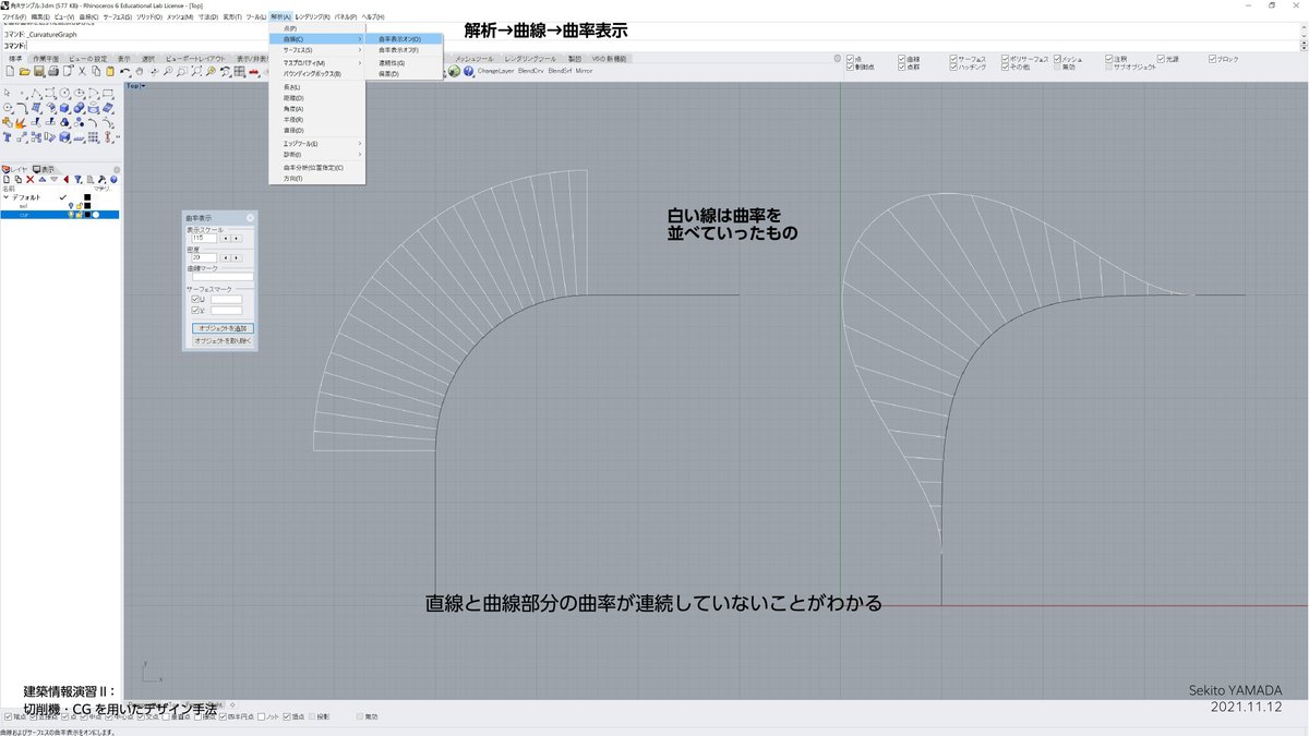 sekito_yamada's tweet photo. 今日建築系の大学二年生にやった曲率についての講座，反応激薄だった．全員「え～～～！！！」って叫べよな https://t.co/1fVbB9S2En
