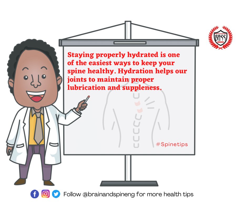 JustWeirdo231's tweet photo. Staying properly hydrated is one of the easiest ways to keep your spine healthy. Hydration helps our joints to maintain proper lubrication and suppleness.
#SpineTips https://t.co/DZcmtpqIu4