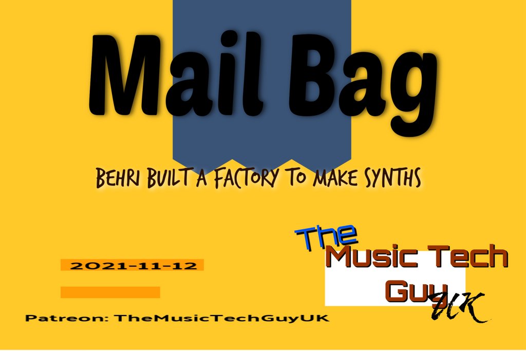MusicTechGuyUK's tweet photo. Behri built a factory to make synths
https://t.co/TAzITgEzVs

#TheMusicTechGuyUK #MusicTechGuyUK #TMTGCommunity #Musician #MailBag #Novation #NovationBassStation #BassStation #Behringer #BehringerRD9 #Roland #RolandTR8 #TR8  #TR909 #RolandTR09 #TR09 #RolandJU08 #JU08 #DrumMachine https://t.co/HAfwK9r1v0