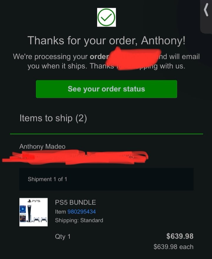 amadeo2124's tweet photo. @PS5restocks_etc Got one    Thank you so much bro https://t.co/hreu476APi