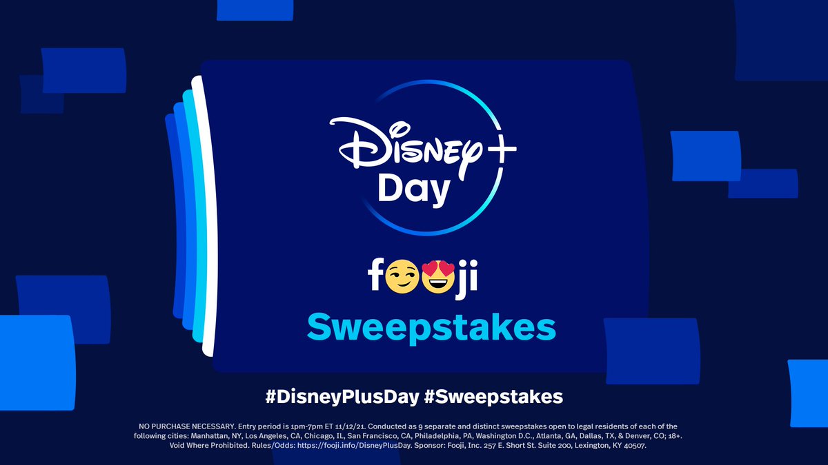 Happy #DisneyPlusDay! We’re partnering (and partying) with <a href="/gofooji/">Fooji</a> to help you celebrate the stories you love. For a chance to win, tweet us w/ #DisneyPlusDay + #Sweepstakes.

Rules@ fooji.info/DisneyPlusDay