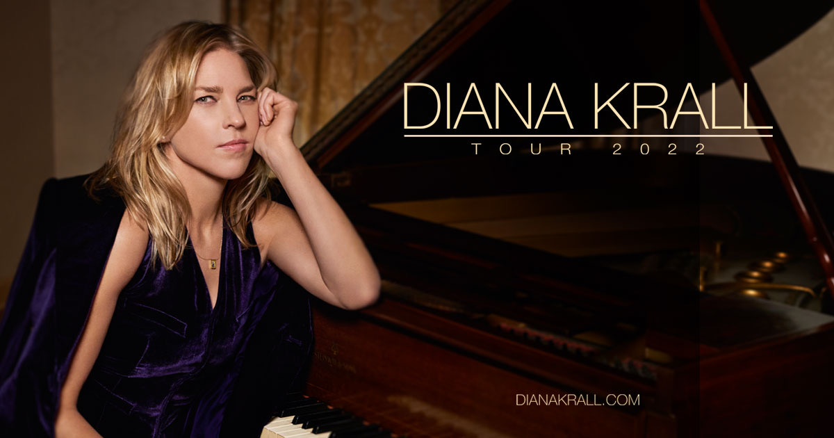 Don’t miss your chance to see award-winning jazz pianist and world-renowned singer <a href="/DianaKrall/">Diana Krall</a> live! Tickets are available at Ticketmaster.com