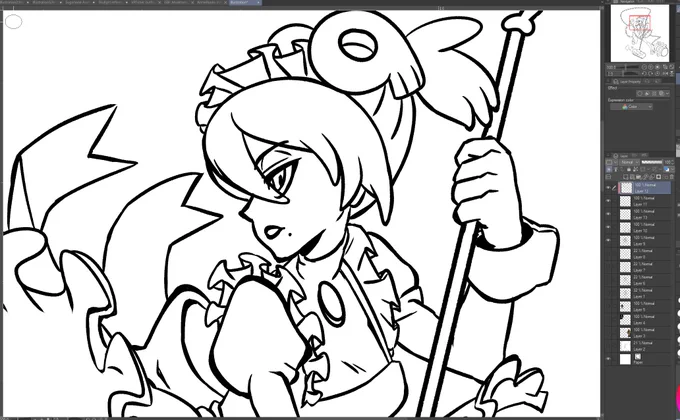 Stream is over!!
Had a lot of fun working on Skullgirl 2B
Thanks to everyone who came♥

If you missed it, the VOD will be up shortly~ 