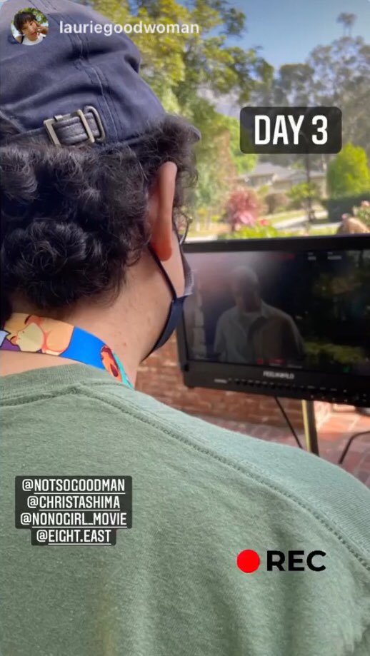 christashima's tweet photo. was back on the monitor again. It’s been awhile. #actorslife #backinthesaddle #likeridingabicycle #beingamoviestar #readyformycloseup #videovillage https://t.co/ypJeem5IpS