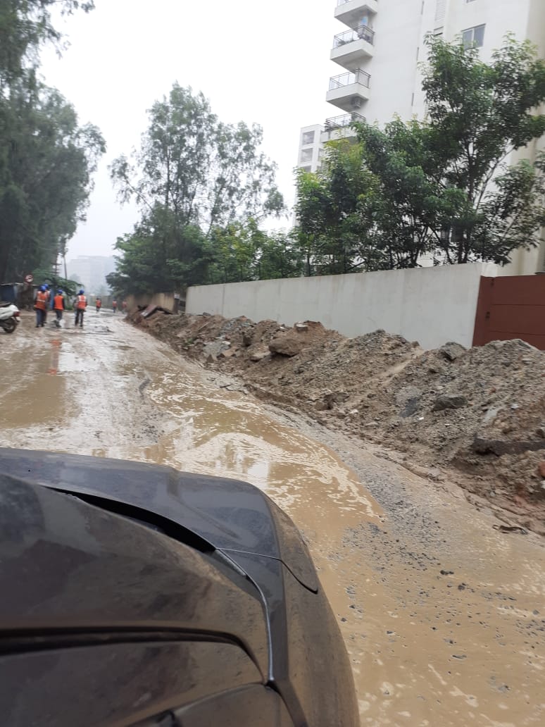 sjbajaj's tweet photo. @Namma_ORRCA @BBMPCOMM the condition of the road from AET Junction till Ecoworld and towards ORR has been completely demolished. Can something be done, this is a big danger for human life now and we cannot even travel by two wheeler? @chairmanbwssb https://t.co/6WHHFBh8eN