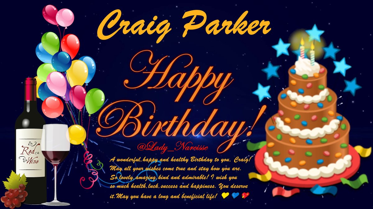 Lady_Narcisse's tweet photo. 💙🎈🎉🎁Happy Birthday, Craig Parker!💛💞🎊 https://t.co/dC5lpztaDu