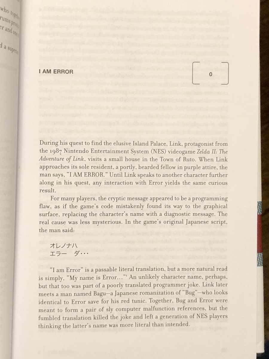 zurt's tweet photo. Whenever I think about how hardware and software interact, I think about Nathan Altice’s book I Am Error. https://t.co/Cn43AzZ5fk