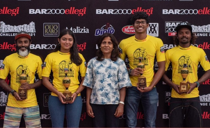 Mausoom_Maus's tweet photo. Glad to see #YellowJersey introduced for #surfing #bodyboarding &amp; #swimming at Bar2000 @faramanthaa Challenge 2021. Congratulations all.  Meeting  swimming Champions Mohamed #Aan and #Hamna Ahmed brought back fond memories of the time when I was the #Maldives swimming champion. https://t.co/B7zmCIKdwr