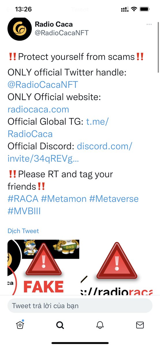 tanthuanthanhpr's tweet photo. @RacaToken @CoinMarketCap https://t.co/vokJdUnmc5