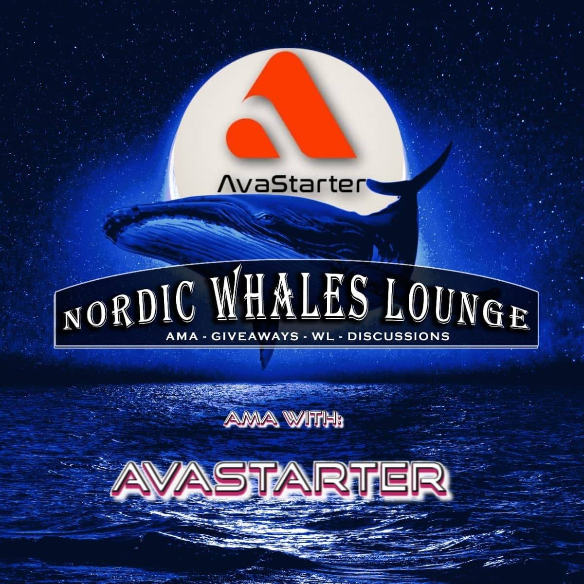 12th November
FRIDAY 4PM UTC
AMA WITH AvaStarter

🎁 WHITELIST GIVEAWAY AvaStarter🎁

Nordic Whales Lounge will giveaway 2 WHITELIST spots!

🔥Details here: t.me/AvaStarterNews