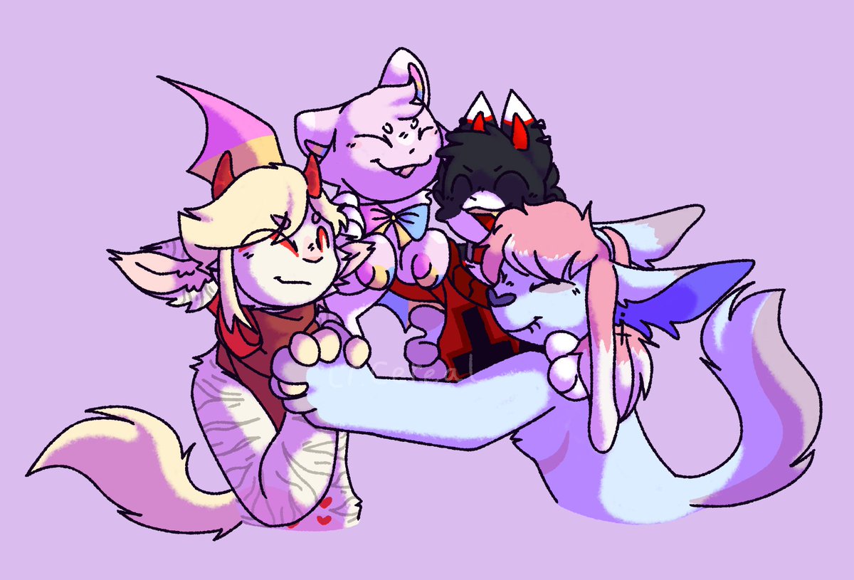 qenisballs's tweet photo. [Commission] ship art for someone on amino!
i love drawing couples in groups of four! very fun
#furry #art #shipart #commission https://t.co/tGb62zm2qB