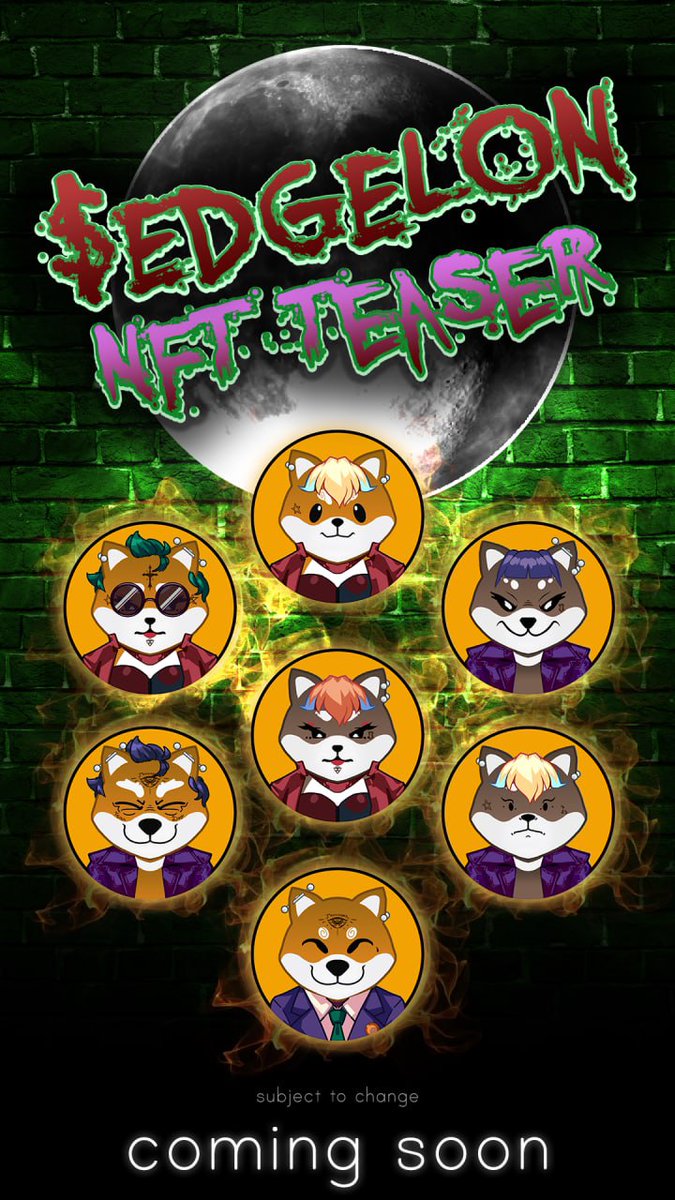 NFT's on the way
Amazing team and community
Don't miss the rocket to moon🚀🚀🚀🚀🚀⬆️⬆️⬆️<a href="/EDGELONtoken/">EDGELON</a>
<a href="/elonmusk/">Elon Musk</a> inspired token
🚀🚀🚀🚀🚀🚀