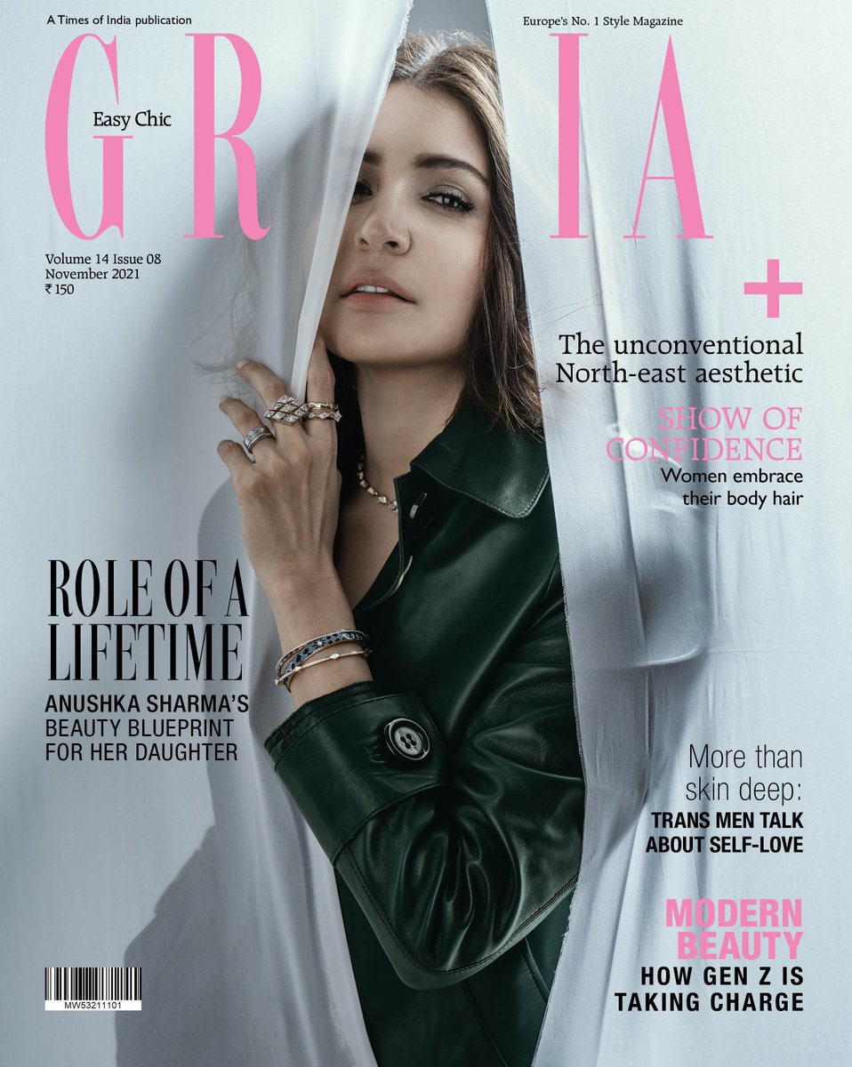 GraziaIndia's tweet photo. Our cover star, #AnushkaSharma, is leading the charge by talking about how her idea of beauty has changed since becoming a mom, stresses the need to embrace one's body, &amp; sets a template of acceptance for her daughter to follow in an age of Instagram filters.  

#anushka #grazia https://t.co/Hedl0YPpok