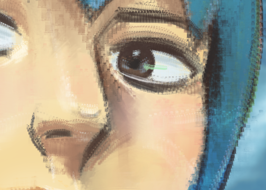FrizzleLamb's tweet image. Foo Fighters/F.F. portrait except the brush I used is a water bottle 🥴💙💚
#FooFighters #StoneOcean #フー・ファイターズ #ストーンオーシャン