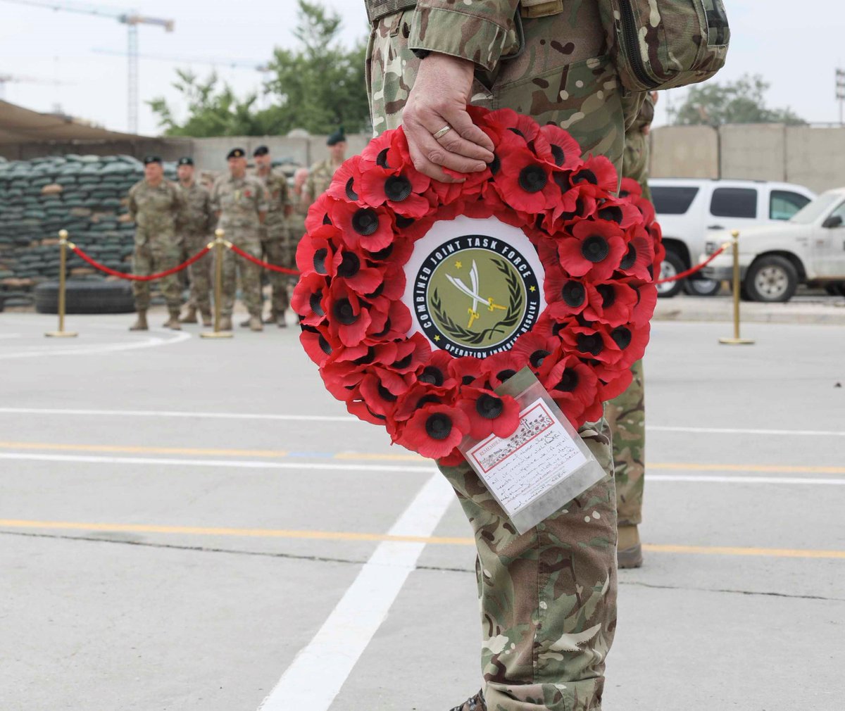 oirdcom's tweet photo. Honoured to have attended our Coalition ceremony to mark Remembrance Day, to commemorate and remember all who have died in conflict. https://t.co/Qsq4zk2dHi