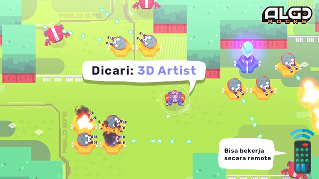 algorocks's tweet image. [Paid - Fulltime - Remote]

Halo teman-teman, saat ini Algorocks sedang membuka lowongan untuk:
- 3D Artist
- 2D Artist,
- Unity Programmer. 

Jika teman-teman berminat, bisa langsung kirimkan CV dan portfolio ke career@algo.rocks. Terima kasih 🚀🚀🚀