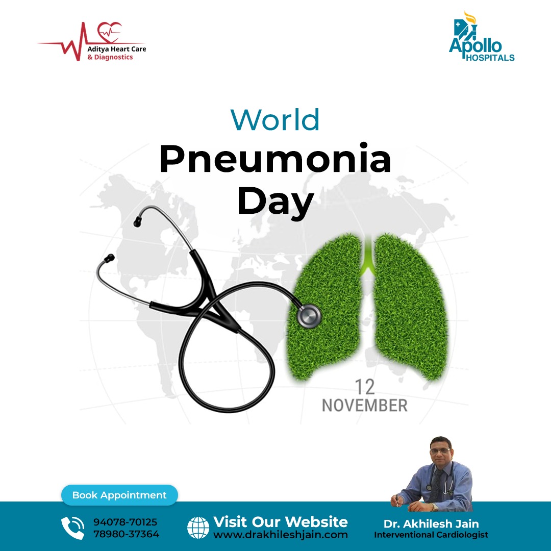 heartdoctorin's tweet photo. Whatever is going to happen in life will happen. Just be thankful that you’re breathing. Take care of your lungs.
Wish you a very happy, safe and healthy World Pneumonia Day.
#worldpneumoniaday #pneumoniaday #drakhileshjain #cardiologistindore #pneumonia https://t.co/vG922zei6P