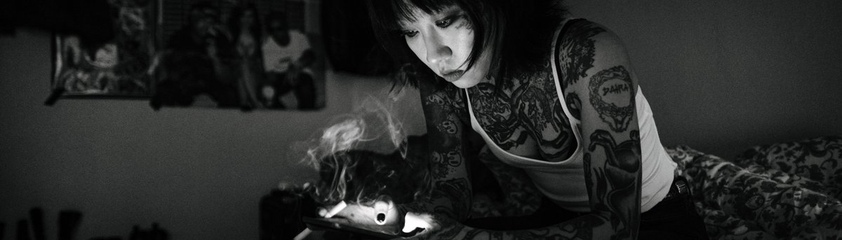 Preparing a larger series of documentary black and whites from 'Forbidden Tattoos' to mint as NFTs soon