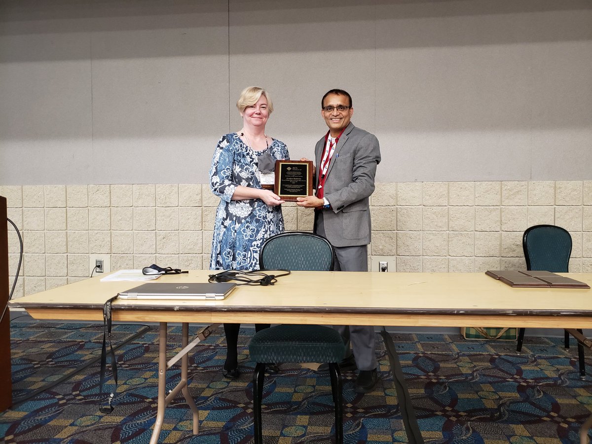 Evelyn Baldwin of <a href="/WakeSTEMECHS/">Wake STEM EC HS</a> is the Southeast Region High School Teacher of the Year. Sorry pic is far away, I always say in the back of the class. On to James Bryant Conant! #sermacs2021 #sermacs