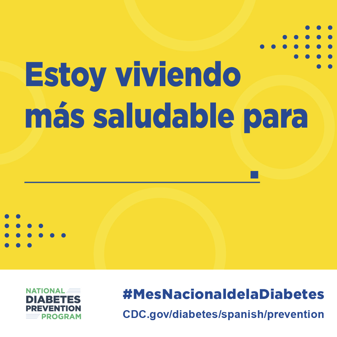 WDDWashington's tweet photo. Ya sea por la familia, el trabajo o un sueño que siempre has tenido, anímate a vivir más saludable para mejorar tu vida con el programa de cambios de estilo de vida del Programa Nacional de Prevención de la Diabetes de la CDC. Cuéntanos cuál es tu razón de vivir saludablemente. https://t.co/GdnU1quSMn