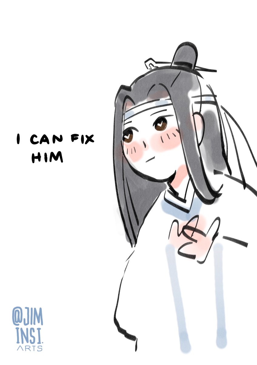 jiminsi_arts's tweet photo. *wwx gets torn apart by his emo bullshit*

lwj: :(

#WangXian #mdzs #魔道祖师 https://t.co/bfzz7lauUZ