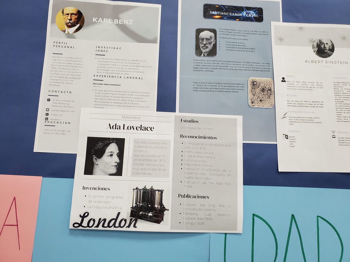 milagrosablanca's tweet photo. Para celebrar la semana de la ciencia 🧪🧬los alumnos de 4° ESO han realizado los Currículums de los científicos más destacados de la Historia, como Marie Curie o Alexander Fleming🧫. #EducacionVicenciana #Colegioshhcc https://t.co/3Ac8p9kRPC