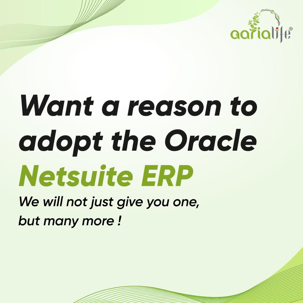 aarialife's tweet photo. All the reasons to choose the Oracle NetSuite ERP and no excuses not to choose us! 

#Netsuite #ERP #Oracle #Netsuiteap #NetsuiteIndia https://t.co/yrcvycZGze