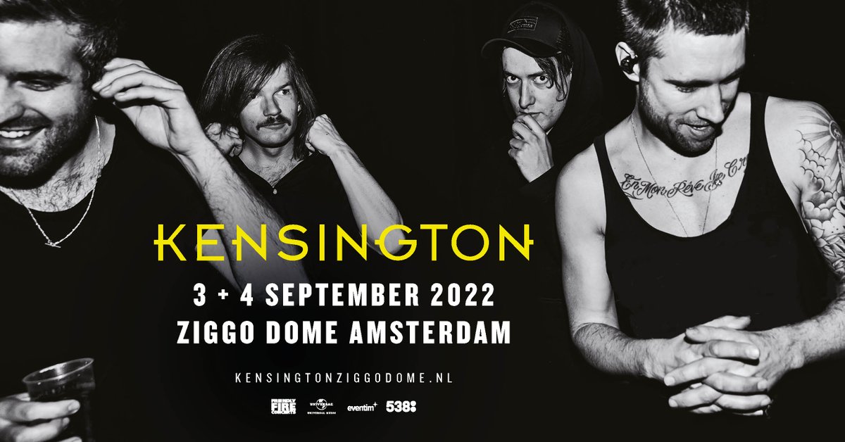 ZiggoDome's tweet image. Casper, Jan, Niles &amp;amp; Eloi maken zich op voor hun laatste hoofdstuk samen. Op 3 &amp;amp; 4 september 2022 geeft @kensingtonband namelijk hun laatste concerten in de huidige formatie in de #ZiggoDome! De kaartverkoop start 19 nov om 10u. Meer info👉 bit.ly/ZD-KST22