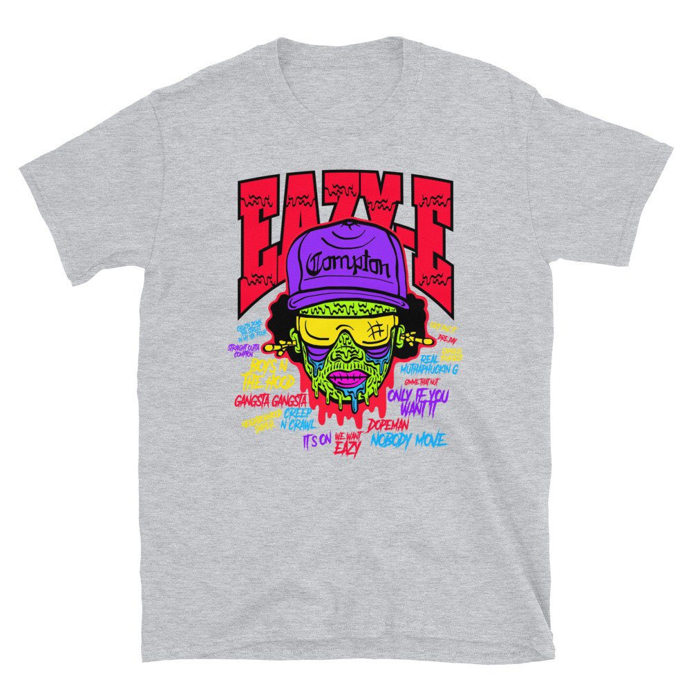 Excited to share this item from my #etsy shop: Eazy-E NWA Zombie Boys n the Hood Short-Sleeve Unisex T-Shirt #eazye #nwa #zombie #boysnthehood #gangsta #muthaphuckin #64impala #dopeman #drdre etsy.me/3F6jZFa