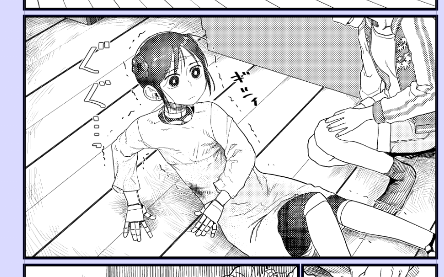 ダメージを受けてるミーナちゃんかわいく描けた 