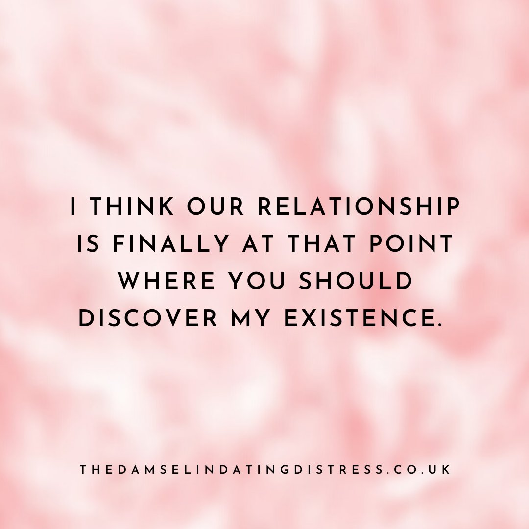 damseldating's tweet photo. I think the next logical step in our relationship is speaking… 🙃
#dating #relationships #datingapps #imhere #existing #existence #datinghumour #datingquotes #quoteoftheday #logicalsteps #logical #datingdilemmas #lmao #loveandromance https://t.co/KB3BBgKyhW