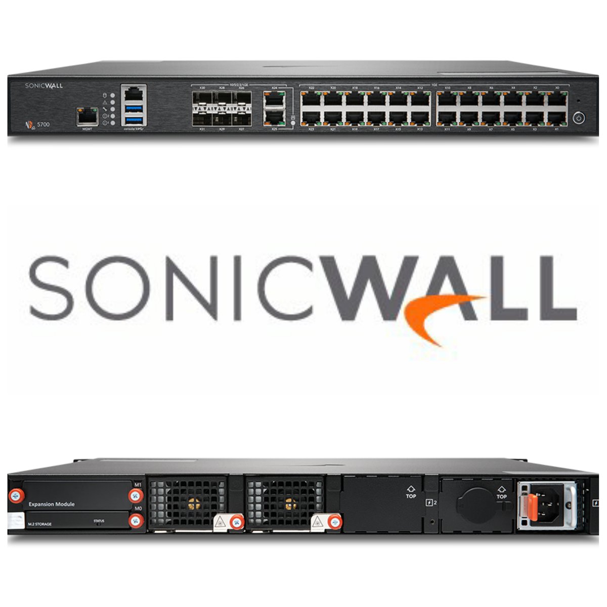 sylvain_stahl's tweet photo. Nouveauté @SonicWall : #firewall NSa5700 ! 🔥🧱
✅Interfaces: 8x10-GbE, 24x1-GbE, 1 GbE Management, 1 Console
✅Firewall Inspection throughput: 28 Gbps 
✅Threat Prevention throughput: 15 Gbps
✅IPS Throughput: 17 Gbps
https://t.co/hRXuv0Zsp9
#LifeAtSonicWall #Cybersécurité https://t.co/DeHpm6WeHz