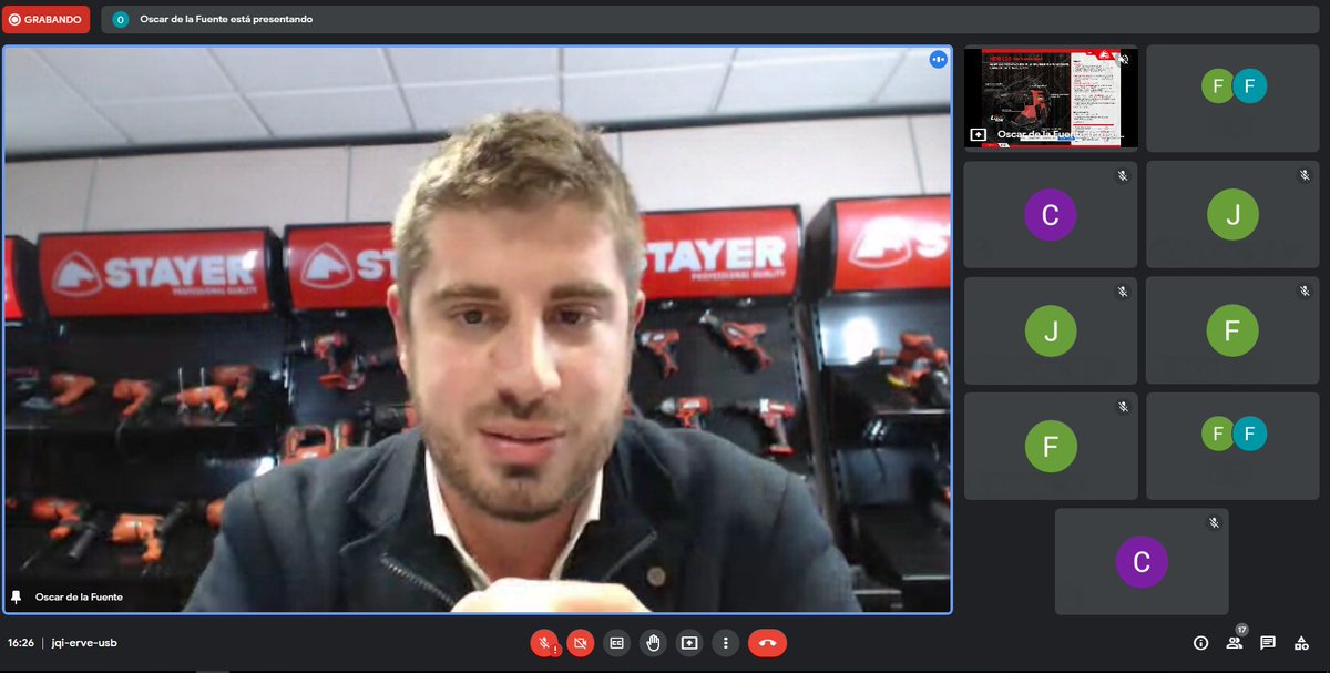 📝FORMACIONES STAYER 

En el día de ayer Óscar de la Fuente, Product Manager de #Stayer, estuvo dando dos formaciones sobre la #GamaL20 de herramientas a batería.

#formaciononline #herramientasabateria #18V #maquinariaindustrial #herramientasprofesionales