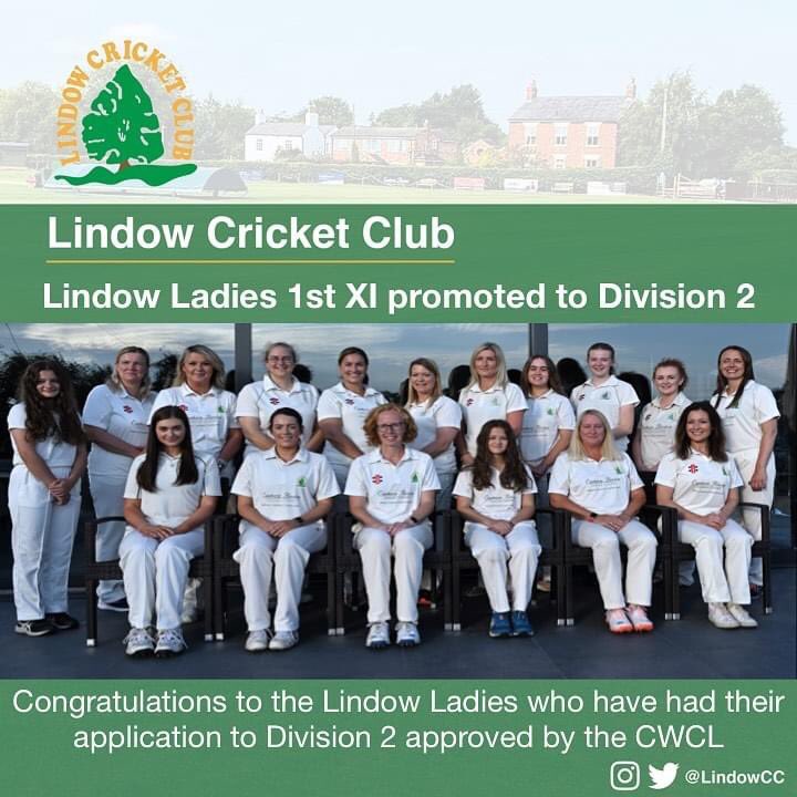 LindowCC's tweet photo. Congratulations to the Lindow Ladies. Two promotions in three years and 3 hardball teams next season! 🏏💚💛 https://t.co/hDgCCvG0nZ